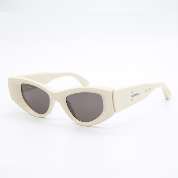 NEW BALENCIAGA BB0243S 003 BEIGE GREY WOMEN CAT EYE SUNGLASSES BALENCIAGA - Picture 4 of 14